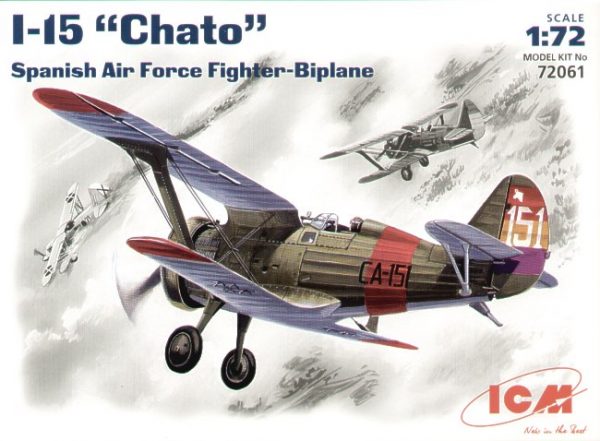ICM 1/72 I-15 "Chato" Spanish Air Force Biplane Fighter