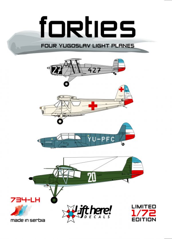 LIFT HERE! "Forties" Four Yugoslav Light Planes