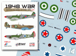 LIFT HERE!  "1948 War"  Egyptain and Israeli Spitfires, Mk V