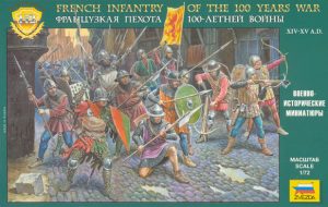 ZVEZDA 1/72 French Infantry 100 years war