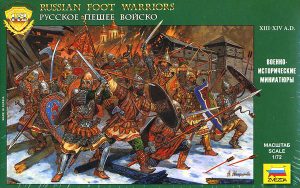 ZVEZDA 1/72 Russian Foot warriors 13-14th