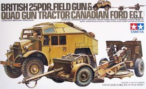 TAMIYA 1/35 British 25 Pdr. Gun & Quad Tractor