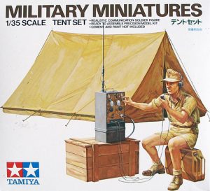 TAMIYA 1/35 Tent Set w/ Afrika Korps Radio Operator