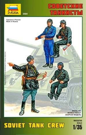 ZVEZDA 1/35 Soviet Tank Crew WWII