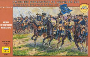 ZVEZDA 1/72 Swedish Cavalry 17th -18th Century  Dragoons of Charles