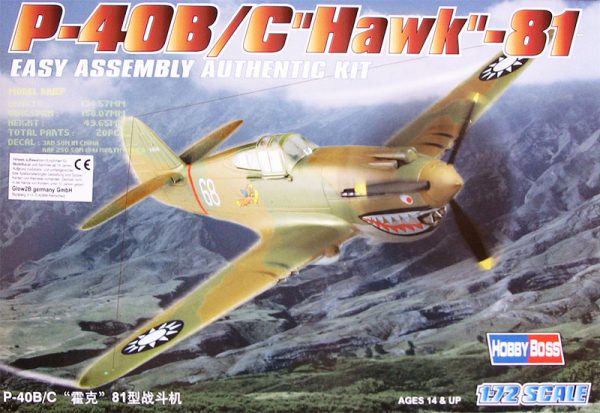 HOBBY BOSS 1/72 Curtiss P-40B/C Hawk-81
