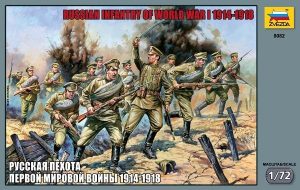 ZVEZDA 1/72 Russian Infantry WWI