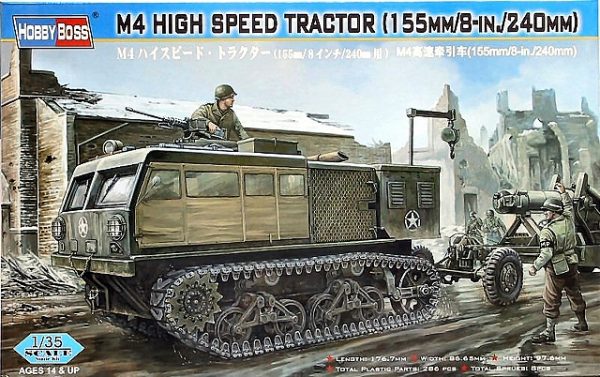 HOBBY BOSS 1/35 M4 High Speed Tractor 155mm/8in/240mm