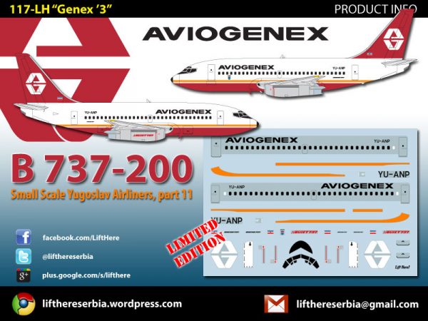 LIFT HERE!  “Genex ’3″, Yugoslav Airliners part 11 in 1/144
