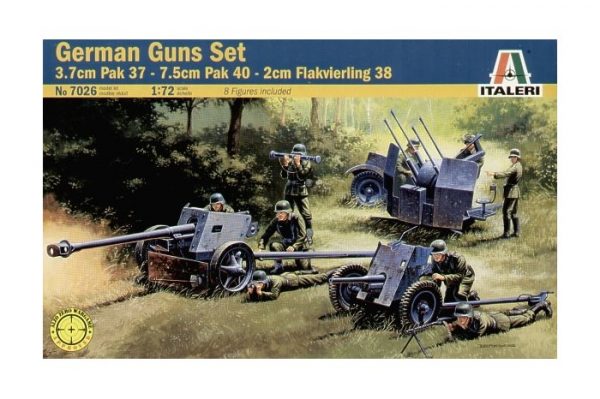 ITALERI 1/72 Guns Set: PAK35 - PAK40 - FLAK38
