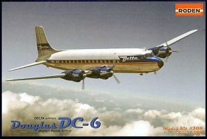 RODEN 1/144 Douglas DC-6, Delta Airlines