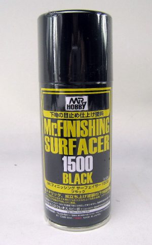 GUNZE Mr Finishing Surfacer 1500 Black (spray 170ml)