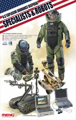 MENG MODEL 1/35 U.S. Explosive Ordnance Disposal Specialists & Robots