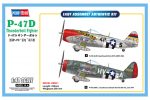 HOBBY BOSS 1/48 P-47D Thunderbolt Fighter (Easy Assembly)