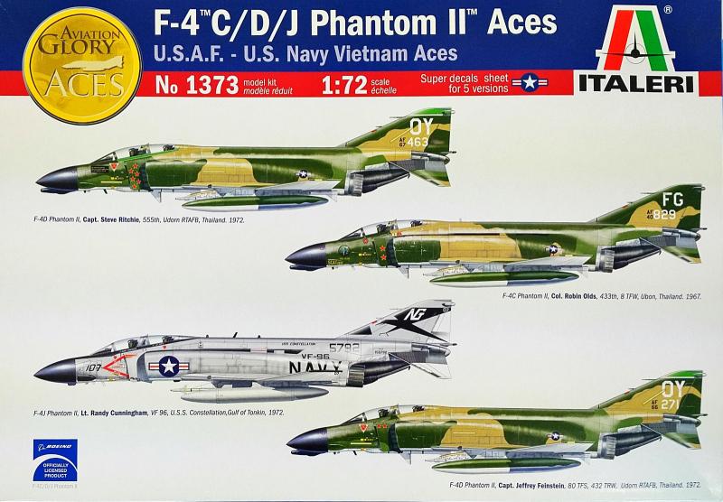 ITALERI 1/72 F-4 Phantom "Vietnam Aces"
