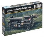 ITALERI 1/35 1/4 ton. 4x4 Ambulance Jeep