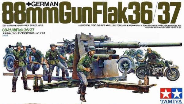 TAMIYA 1/35 German 88mm Gun FlaK 36/37