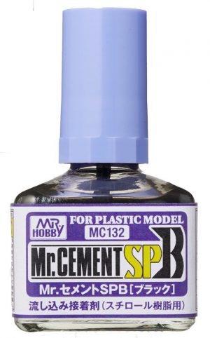 GUNZE Mr. Cement SP Black Glue Non-Corrosive 40ml (Extra Thin)