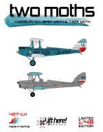 LIFT HERE! “Two Moths”, Yugoslav D.H. Gipsy Moth & Tiger Moth