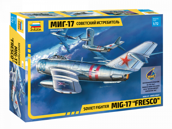 ZVEZDA 1/72 Soviet fighter MIG-17 "FRESCO"