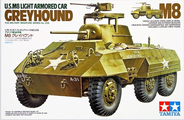 TAMIYA 1/35 U.S. M8 Light Armored Car Greyhound