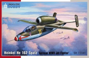 SPECIAL HOBBY 1/72 Heinkel He 162 Spatz German WWII Jet Fighter