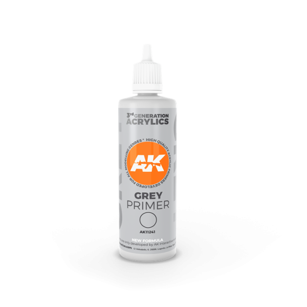 AK Grey Primer 100 ml  3rd Generation