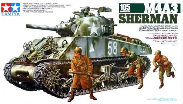 TAMIYA 1/35 M4A3 Sherman 105mm Howitzer