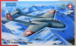 SPECIAL HOBBY 1/72 D.H. 100 Vampire Mk.I 'The First Jet Guardian
