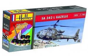 HELLER 1/50 SA 342L Gazelle (Starter Set)