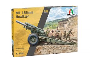 ITALERI 1/35 M1 155mm Howitzer Contains 6 figures