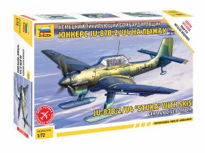 ZVEZDA 1/72 Ju-87B2/U4 "StuKa" with Skis (Snap fit kit)