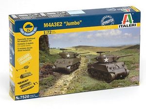ITALERI 1/72 M4A3E2 Sherman Jumbo (2 fast assembly models)