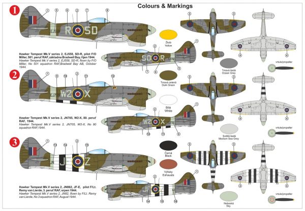 KP MODELS 1/72 Hawker Tempest Mk. V "At war" (New Tool!) - Slika 2