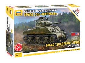 ZVEZDA 1/72 U.S. Medium Tank M4A2 (75) Sherman