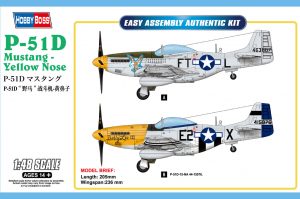 HOBBY BOSS 1/48 P-51D Mustang - Yellow Nose  (Easy Assembly)