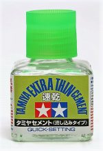 TAMIYA Tamiya Extra Thin Cement - Quick-Setting - 40ml
