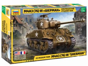 ZVEZDA 1/35 US Medium Tank M4A3 (76)W "Sherman"