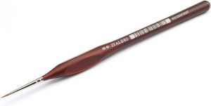 ITALERI Sable Hair Brush, Round, Size 00