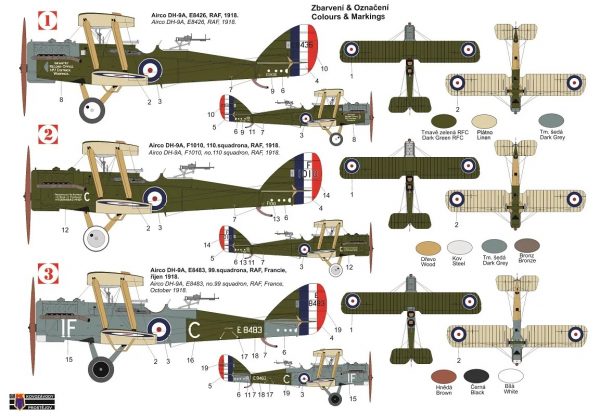 KP MODELS 1/72 Airco DH-9A „RAF“ - Slika 2