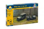 ITALERI 1/72 Willys Jeep (2 fast assembly models)