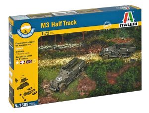 ITALERI 1/72 M3A1 Half Track (2 fast assembly models)