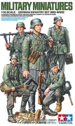 TAMIYA 1/35 German Infantry Set (Mid-WWII)