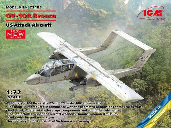 ICM 1/72 North-American/Rockwell OV-10А Bronco US Attack Aircraft
