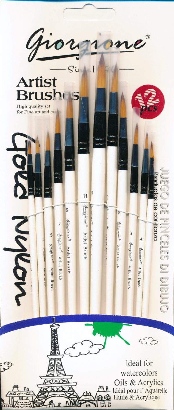 GIORGIONE Brush set od 12 četkica G-6012R
