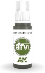 AK 3rd Gen Acrylics - Nr9 Olive Drab (FS33070) – AFV