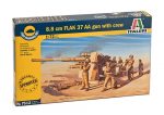 ITALERI 1/72 8,8cm Flak 37 AA gun with crew (fast assembly models)