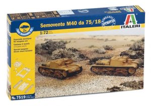 ITALERI 1/72 Semovente “M40” da 75/18 Semovente M41 da 75/18 (2 fast assembly kits per box)