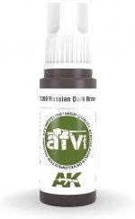 AK 3rd Gen Acrylics - Russian Dark Brown 6K - AFV