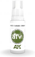 AK 3rd Gen Acrylics - Washable White Paint - AFV